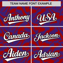 Purple Red Graffiti Pattern Baseball Jersey 3