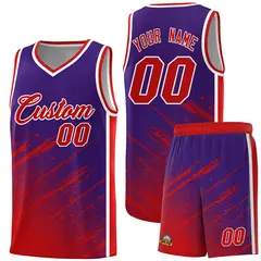 Purple Red Splash Basketball Kit for Practice 1