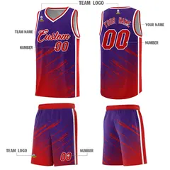 Purple Red Splash Basketball Kit for Practice 5