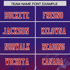Purple Red Star Gradient Flag Football Jersey 3