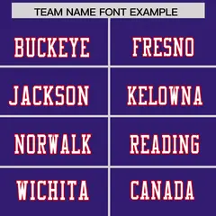 Purple Red Two-Tone Shoulder Cut Flag Football Jersey 3