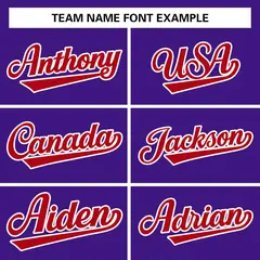 Purple Red-White Varsity Full-Snap Letterman Jacket 3