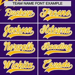 Purple Royal Yellow Reversible Baseball Jersey Lightning Graffiti Pattern 6
