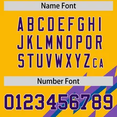 Purple Royal Yellow Reversible Baseball Jersey Lightning Graffiti Pattern 7
