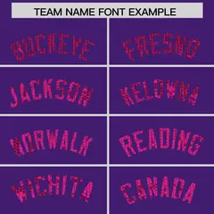 Purple Sequined Athletic Basketball Jersey 3