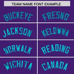Purple Sequined Athletic Basketball Jersey 3