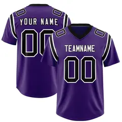 Purple Shoulder Cut Two-Tone Authentic Football Jersey