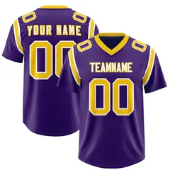 Purple Shoulder Cut Two-Tone Authentic Football Jersey 1