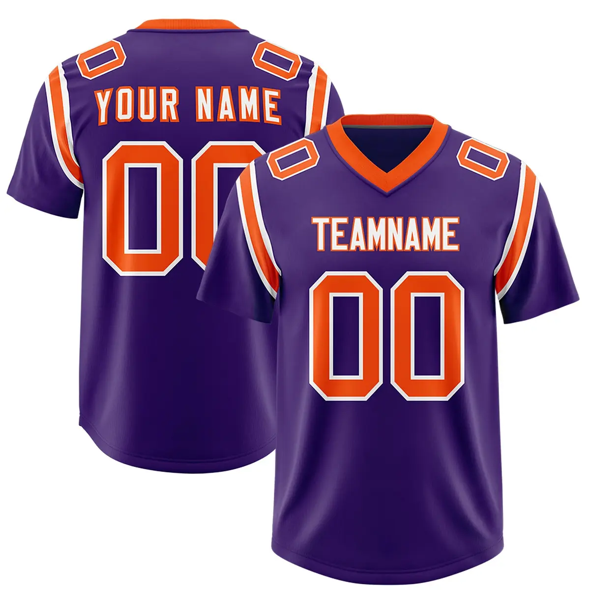 Purple Shoulder Cut Two-Tone Authentic Football Jersey