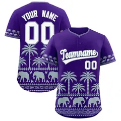 Purple Silver Graffiti Pattern Bossinia Baseball Jersey 1