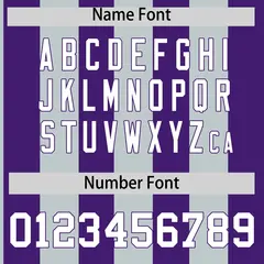 Purple Silver Stripe Two-Button Softball Jersey 4