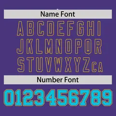 Purple Sky Blue Gradient Fashion Baseball Jersey 4
