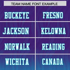 Purple Sky Blue Gradient Outdoor Flag Football Jersey 3
