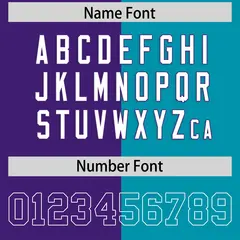 Purple Sky Blue Split Two Tone Authentic Football Jersey 4