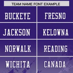 Purple Star Gradient Flag Football Jersey 3