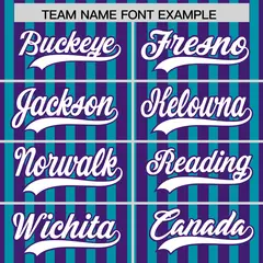Purple Teal American Flag Graffiti Baseball Jersey 3