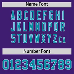 Purple Teal Classic Authentic Baseball Jersey 4