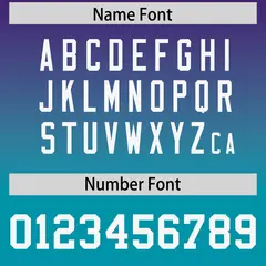 Purple Teal Gradient Side Pattern Authentic Football Jersey 4