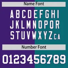 Purple Teal Split Coconut Tree Design Baseball Jersey 4