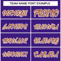 Purple Texas Orange-White Raglan Varsity Full-Snap Letterman Jacket 3
