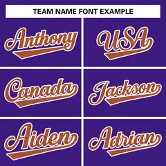 Purple Texas Orange-White Raglan Varsity Full-Snap Letterman Jacket 3