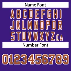 Purple Texas Orange-White Raglan Varsity Full-Snap Letterman Jacket 4