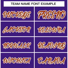 Purple Texas Orange-White Raglan Varsity Full-Snap Letterman Jacket 5