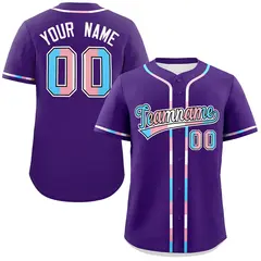 Purple Transgender Pride Month Classic Baseball Jersey 1