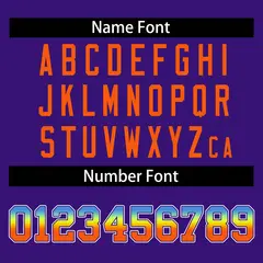 Purple Varsity Full-Snap Gradient Font Letterman Jacket 6