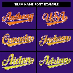 Purple Varsity Full-Snap Gradient Font Letterman Jacket 5