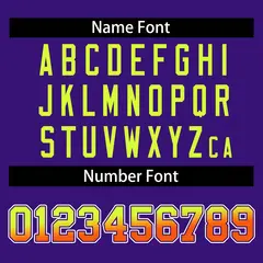 Purple Varsity Full-Snap Gradient Font Letterman Jacket 6