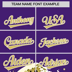 Purple Wave Graffiti Baseball Jersey 3