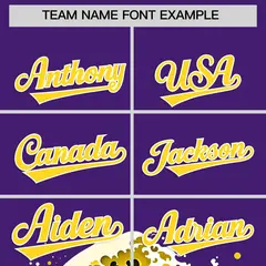 Purple Wave Graffiti Baseball Jersey 3