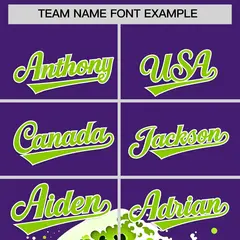 Purple Wave Graffiti Baseball Jersey 3