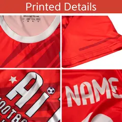 Purple White Athletic Sport Soccer Jersey 6