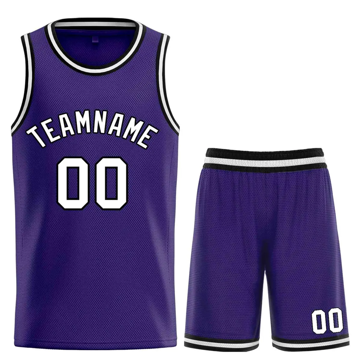 Purple White-Black Bull Curved Basketball Jersey
