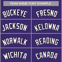 Purple White-Black Classic Casual Basketball Jersey 3