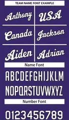 Purple White-Black Classic Sets Basketball Jersey 4