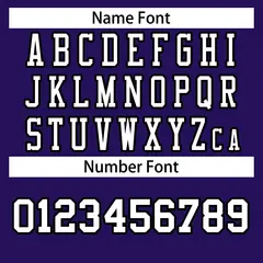 Purple White-Black Classic Style Authentic Football Jersey 4