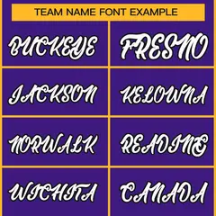 Purple White-Black Classic Style Hockey Jersey 3