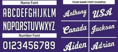 Purple White Black Classic Uniform Basketball Jersey 4