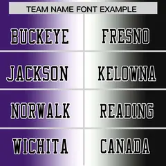 Purple White-Black Gradient Football Jersey 3
