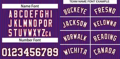 Purple White-Black Stripe Fashion Baseball Jersey 3