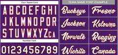 Purple White-Black Stripe Fashion Baseball Jersey 3