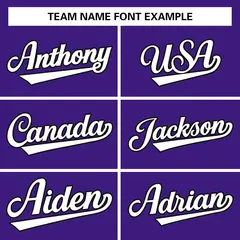 Purple White-Black Varsity Full-Snap Letterman Jacket 3