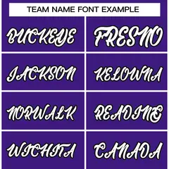 Purple White-Black Varsity Full-Snap Letterman Jacket 5