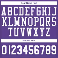 Purple White Classic Basketball Jersey 4