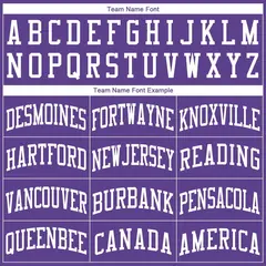 Purple White Classic Basketball Jersey 5