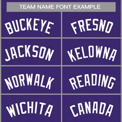 Purple White Classic Casual Basketball Jersey 3