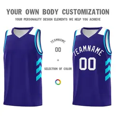 Purple White Classic Mesh Sport Basketball Jersey 3